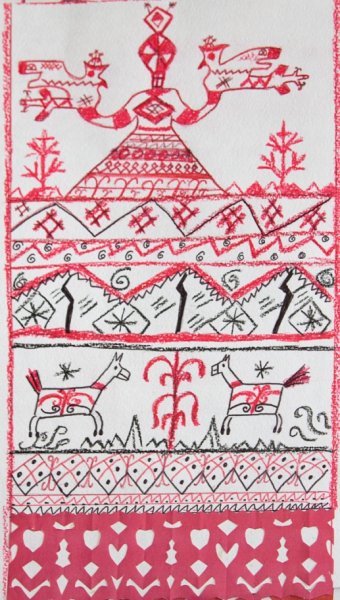 По мотивам русской народной вышивки