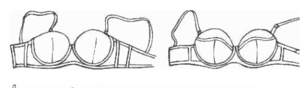 Лифчик карандашом