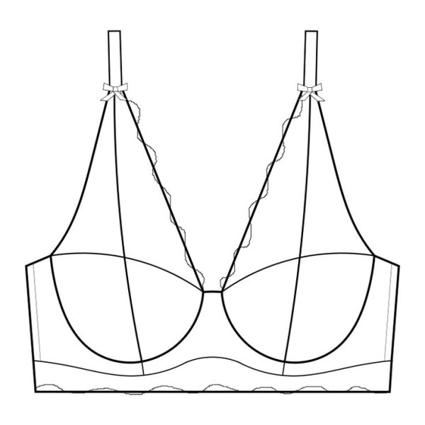 Шаблон бюстгальтера