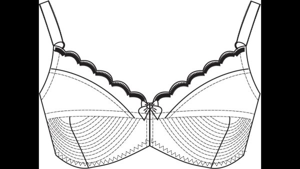 Лекало лифчика без косточек