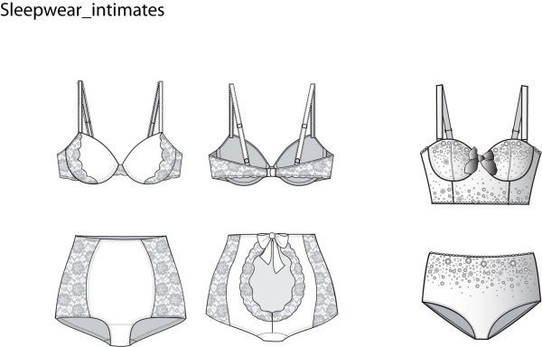 Эскиз бюстгальтера