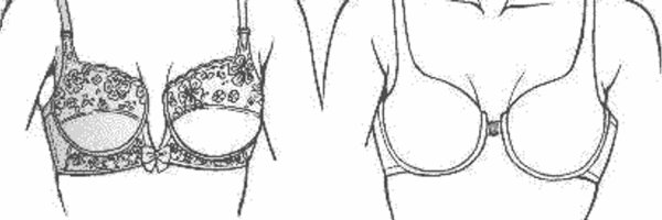 Лифчик карандашом