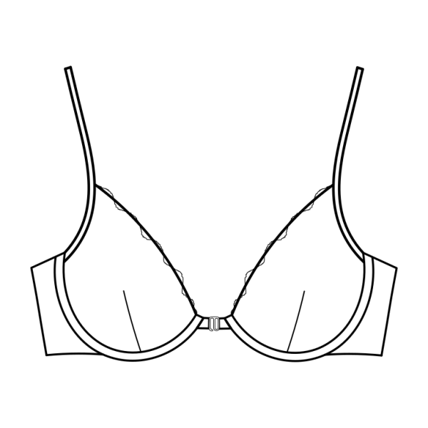 Лифчик нарисованный