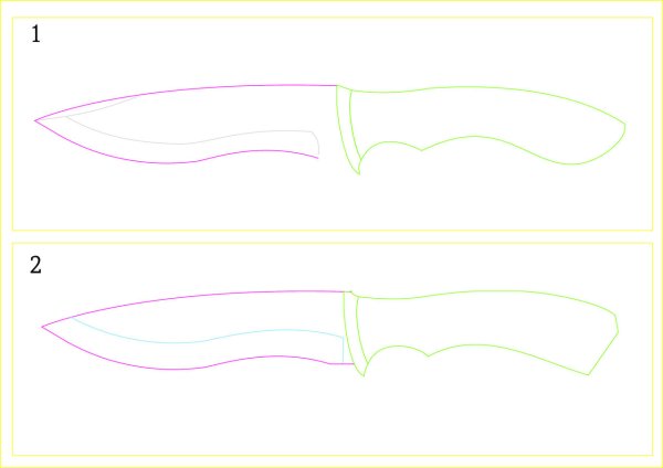 Эскизы ножей