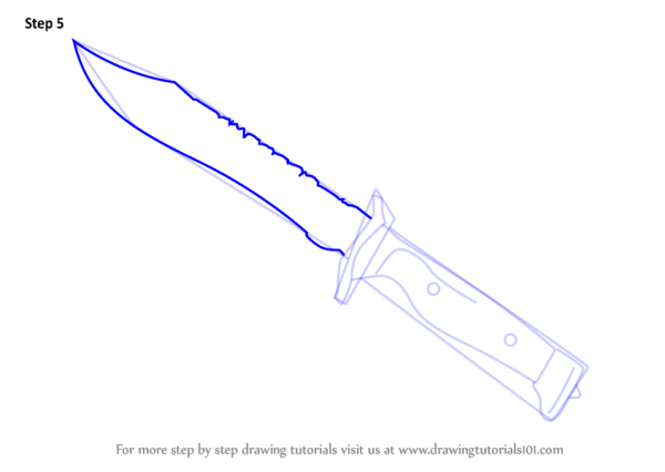 Боуи нож CS go чертежи