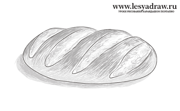 Хлеб карандашом