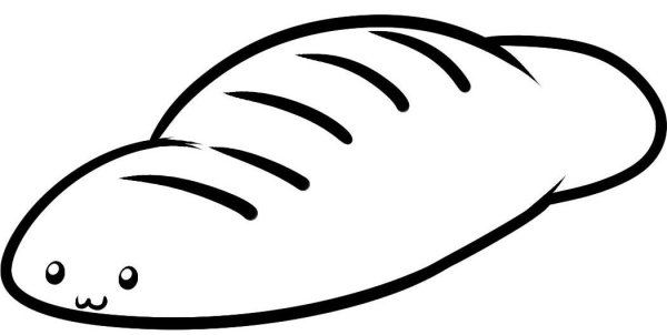 Батон раскраска