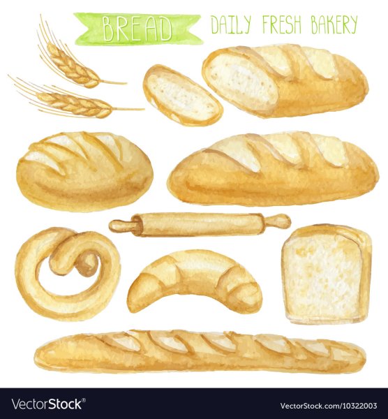 Рисование хлебобулочные изделия