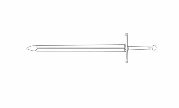 Шпага рисунок карандашом
