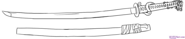 Разрисовка катаны