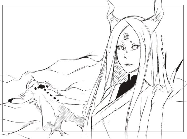 Кагуя эскиз тату