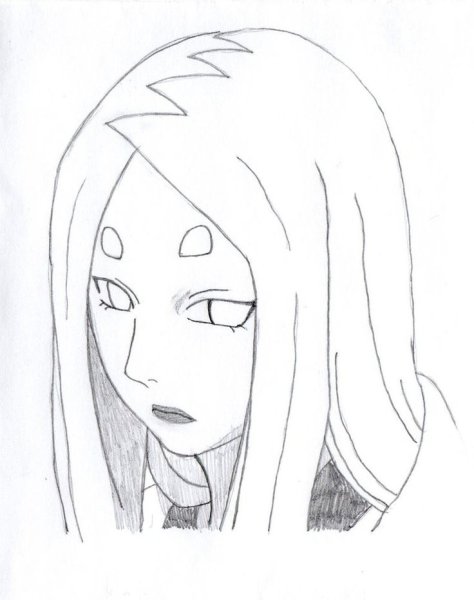 Аниме Кагуя карандашом