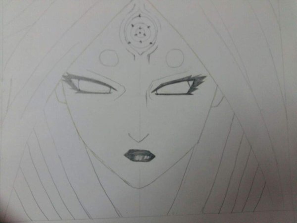 Кагуя Наруто для срисовки