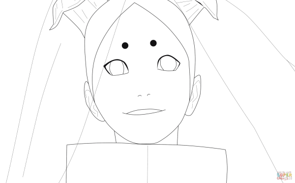 Боруто Момошики раскраска