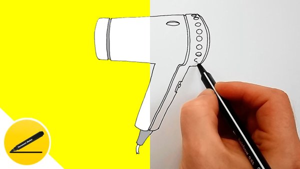 Как нарисовать фен