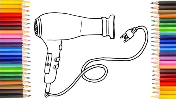 Поэтапное рисование фен