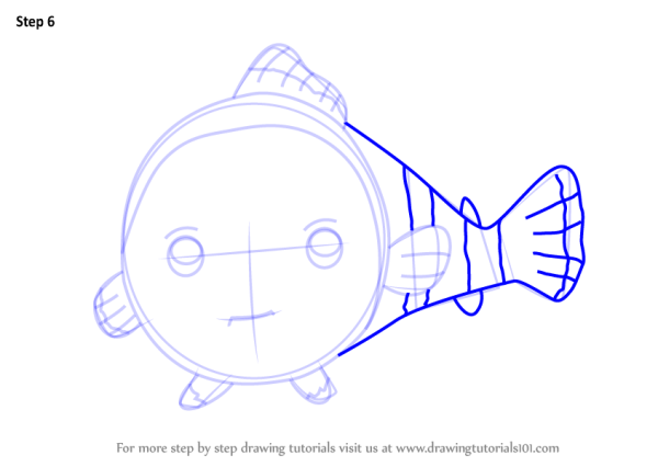 Рыбка Немо рисунок поэтапно