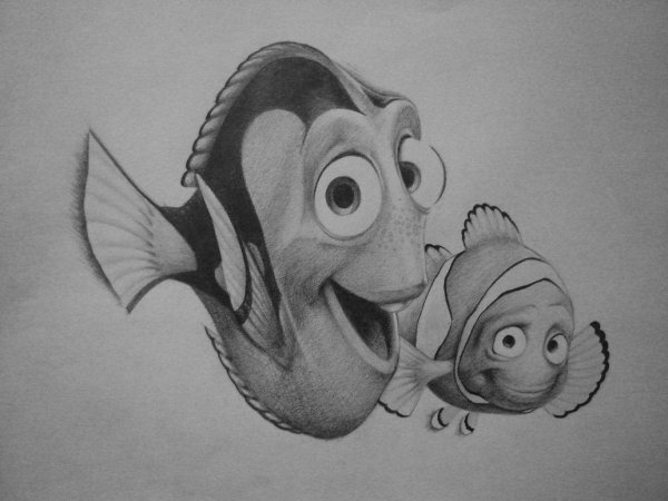 Немо карандашом