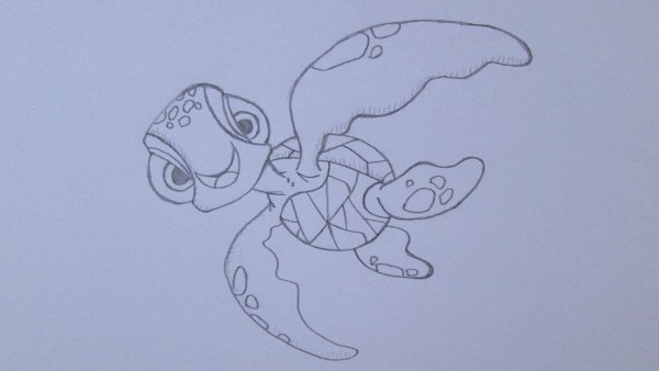 Немо карандашом для срисовки