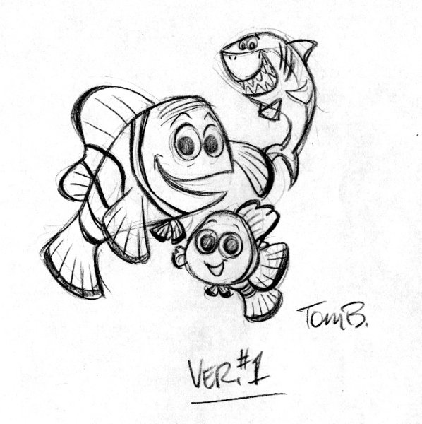 Дори рыба нарисовать