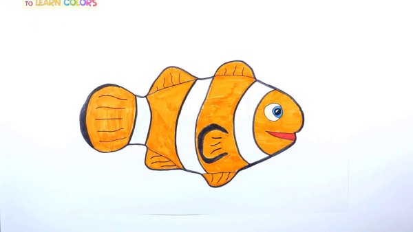 Немо рисунок для срисовки