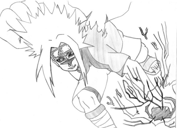 Чидори из Наруто раскраска