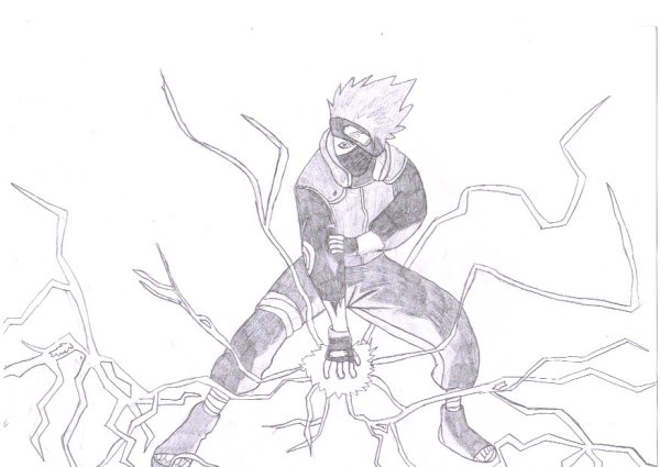 Какаси Чидори в полный рост