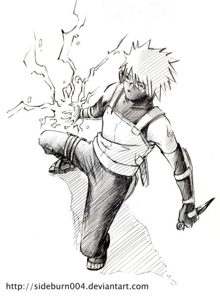 Какаши и Саске Чидори