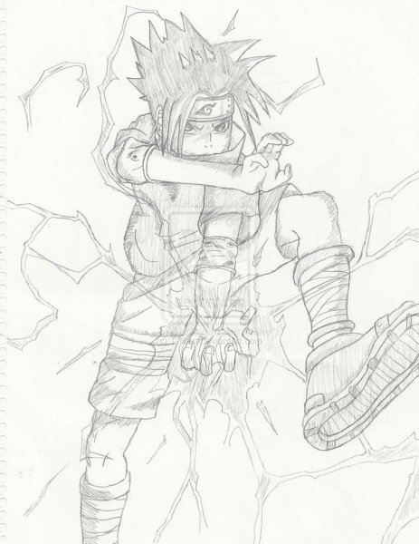 Саске Чидори арт