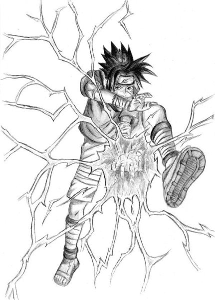 Раскраски Наруто Сусано