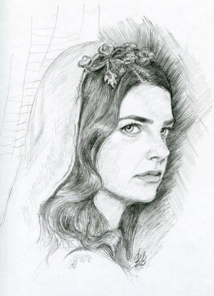 Хюррем Султан карандашом