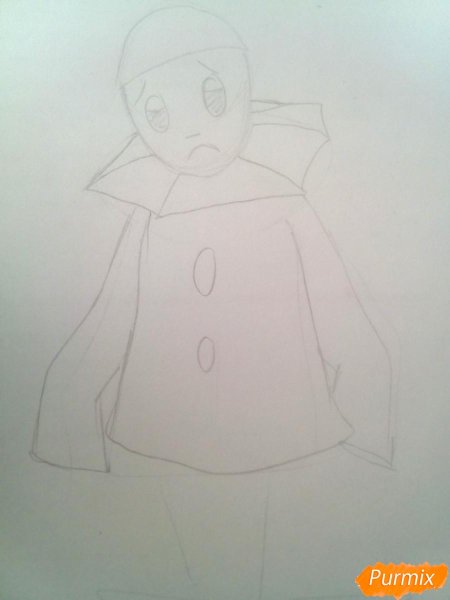 Пьеро рисунок карандашом