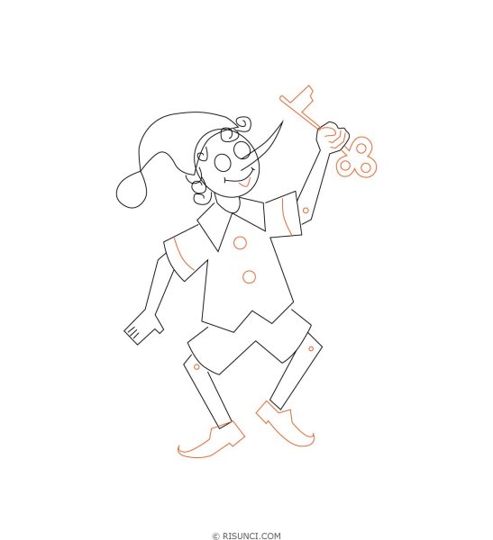 Пьеро в графике