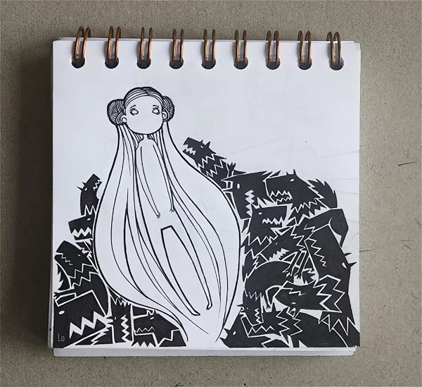 Серый скетчбук для рисования