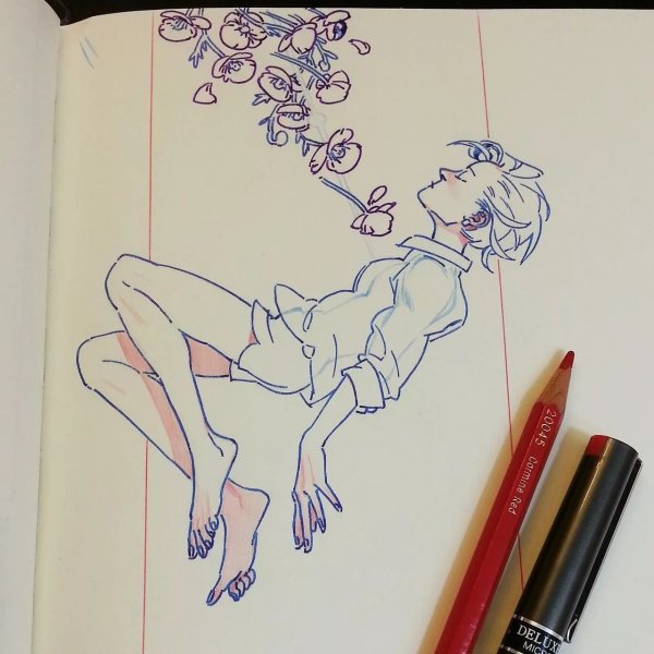 Странные рисунки в скетчбуке