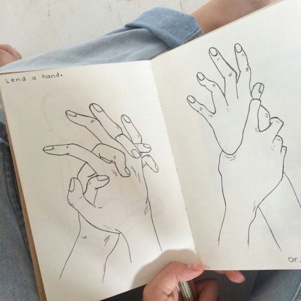 Скетчбук для рисования руки