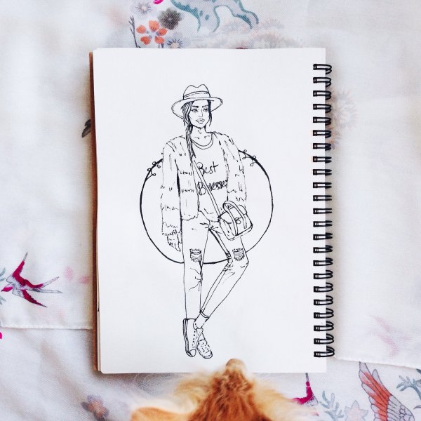 Скетчбук для рисования карандашом легкие