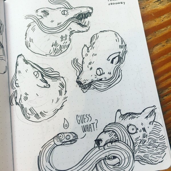 Прикольные странички в скетчбуке