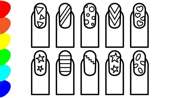 Ногти для раскрашивания