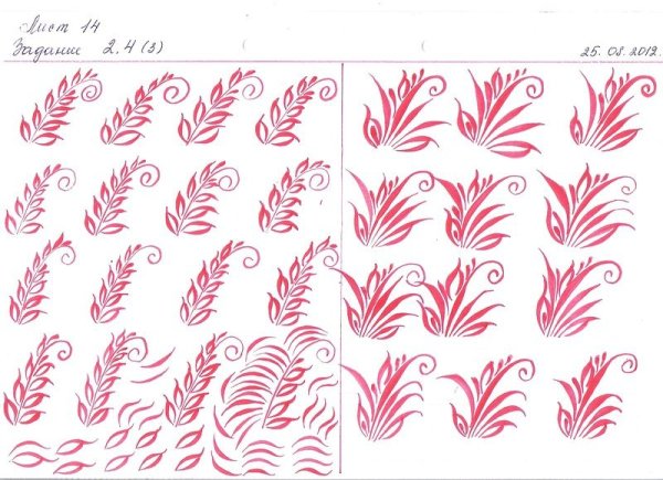 Наброски маникюров