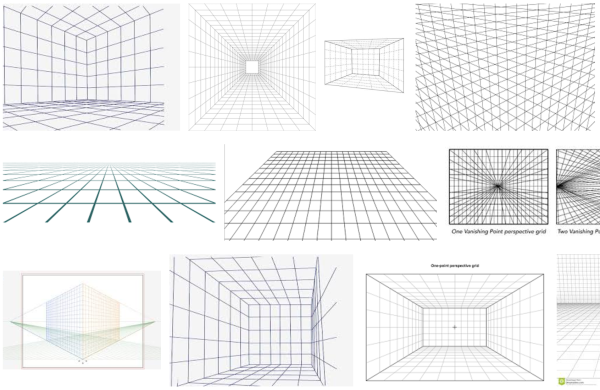 Сетка для построения перспективы