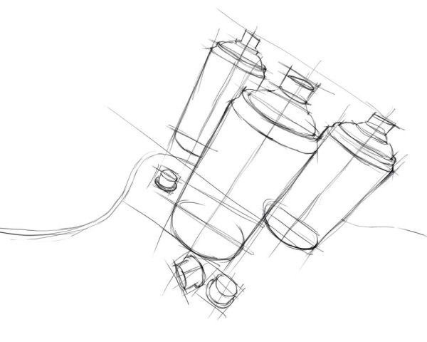 Рисунки карандашом баллончик