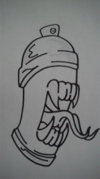 Граффити карандашом