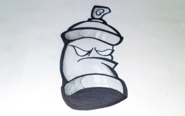 Легкие граффити карандашом