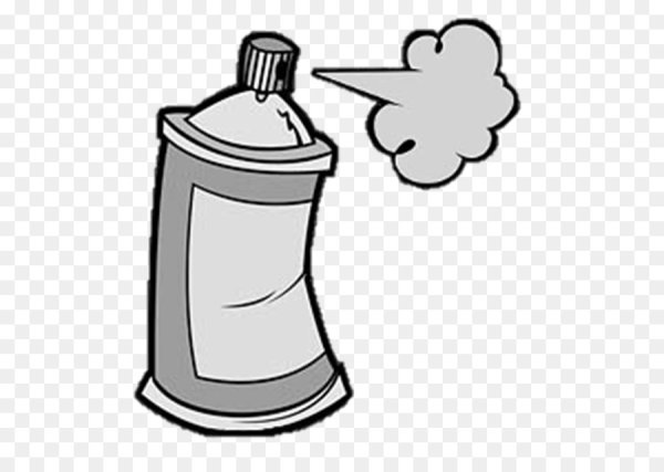 Баллончик с краской арт