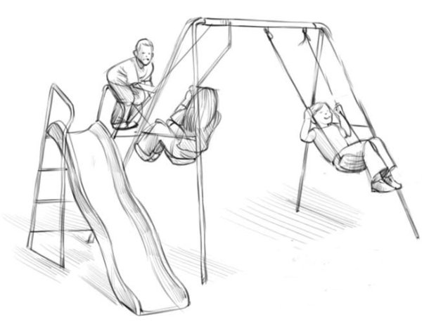 Эскиз детской спортивной площадки
