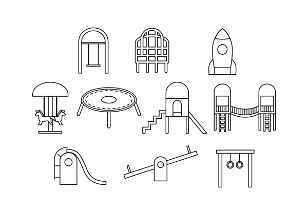 Рисунок детской площадки