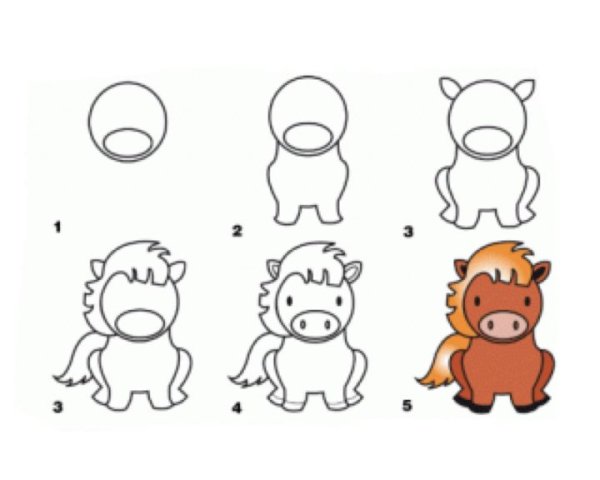 Рисуем зверюшек пошаговый