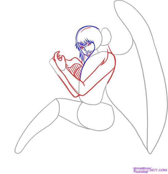 Поэтапное рисование сирены