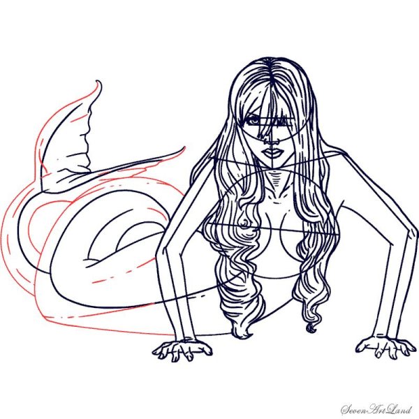 Уроки рисования русалок